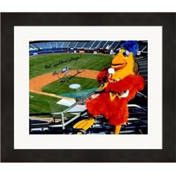 651611 8 x 10 in. Ted Giannoulas Autographed Photo - San Diego Chicken, Padres - No.SC3 Matted & Framed