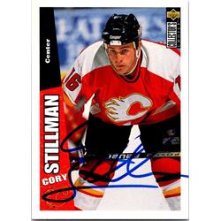 652266 Cory Stillman Autographed Hockey Card - Calgary Flames, FT 1996 Upper Deck - No.40