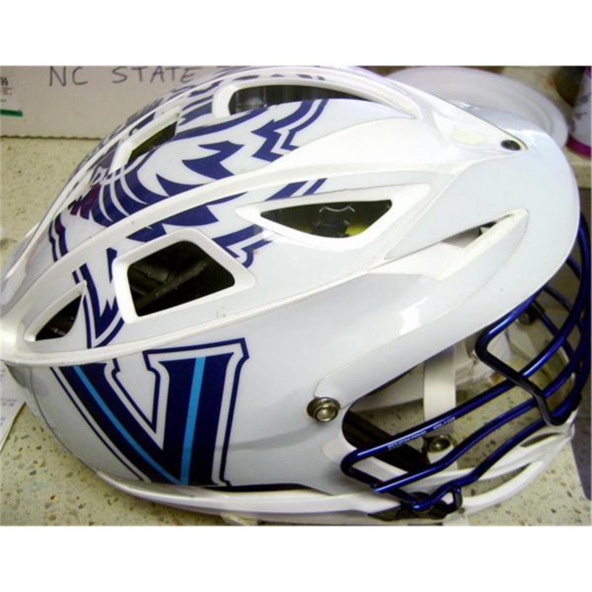 Picture of Autograph Warehouse 584020 Villanova University Wildcats Lacrosse Helmet - Used Cascade As Pictured