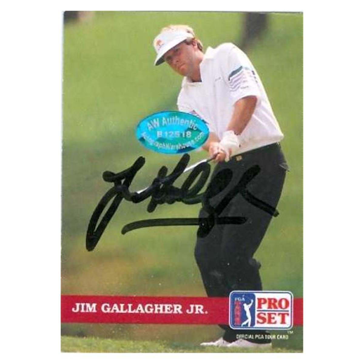 584246 Jim Gallagher Jr. Autographed Golf Trading Card
