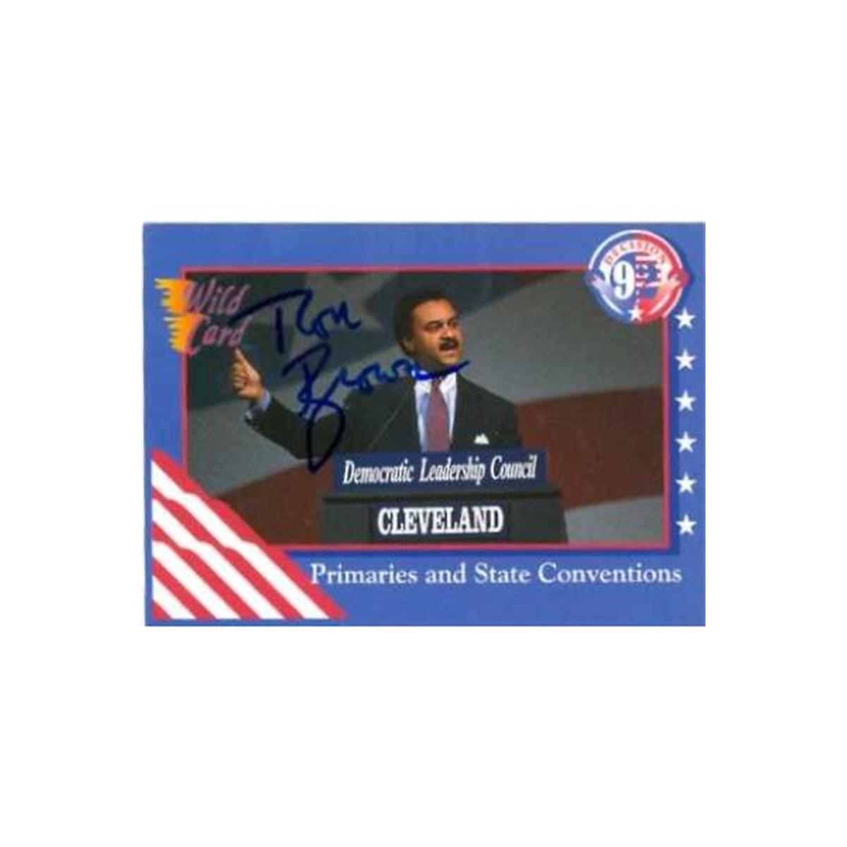 584516 Ron Brown Signed Trading Card - Democratic Party Leader ip