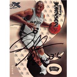 584921 Avery Johnson Autographed Basketball Card - San Antonio Spurs 2000 Skybox EX - No.8