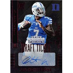 585117 Anthony Boone Autographed Football Card - Duke Blue Devils, QB 2015 Panini Draft Ticket Rookie - No.267