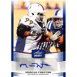 585241 Marcus Forston Autographed Football Card - Miami Hurricanes 2012 Leaf Draft Rookie - No.MF1