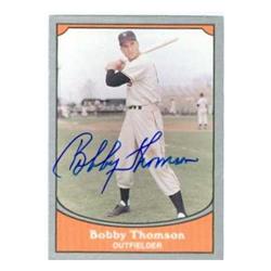 585340 Bobby Thomson Autographed Baseball Card - New York Giants 1990 Pacific Baseball Legends - No.106
