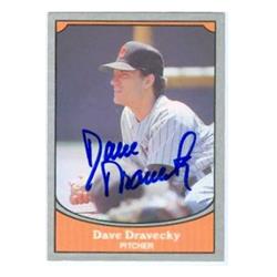 585349 Dave Dravecky Autographed Baseball Card - San Diego Padres 1990 Pacific Baseball Legends - No.80