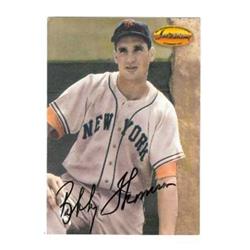 585452 Bobby Thomson Autographed Baseball Card - New York Giants 1994 Ted Williams - No.56