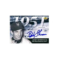 585641 Bobby Thomson Autographed Baseball Card - New York Giants 1994 Upper Deck - No.115 BAT