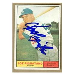 585937 Joe Pignitano Autographed Baseball Card - Los Angeles Dodgers 1961 Topps - No.74 67RB