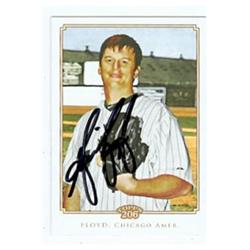 586273 Gavin Floyd Autographed Baseball Card - Chicago White Sox 2010 Topps T206 - No.177
