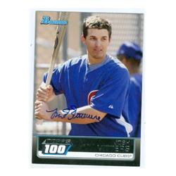 586418 Josh Vitters Autographed Baseball Card - Chicago Cubs 2011 Topps Bowman 100 - No.TP66