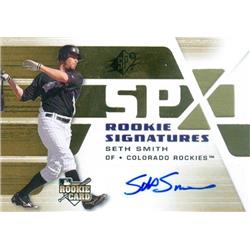 587162 Seth Smith Autographed Baseball Card - Colorado Rockies 2008 Upper Deck Rookie Signatures - No.113