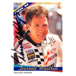 587187 Darrell Waltrip Autographed Trading Card - NASCAR Driver, Auto Racing 1994 Maxx - No.17