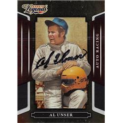 587232 Al Unser Sr. Autographed Trading Card - Auto Racing, NASCAR, SC 2008 Panini Americana Legends - No.116