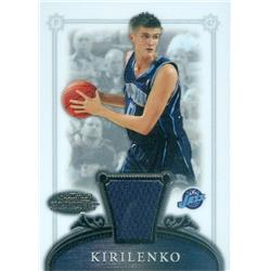 587582 Andrei Kirilenko Player Worn Jersey Patch Basketball Card - Utah Jazz 2007 Bowman Sterling - No.22