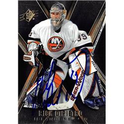 Rick DiPietro autographed Hockey Card (New York Islanders, SC) 2004 Upper Deck SPX #55 - Hockey Slabbed Autographed Cards
