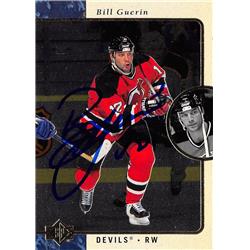 619724 Bill Guerin Autographed Hockey Card - New Jersey Devils, SC 1995 Upper Deck - No.82