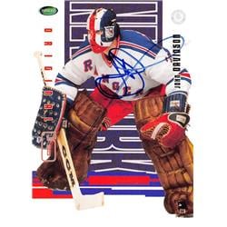 John Davidson Autographed Hockey Card - New York Rangers 2004 Parkhurst In the Game - No.49