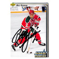 620057 Bill Guerin Autographed Hockey Card - New Jersey Devils 1993 Upper Deck Star Rookies - No.411