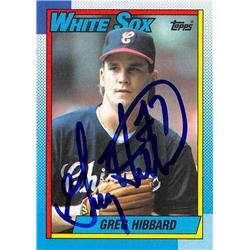 621282 Greg Hibbard Autographed Baseball Card - Chicago White Sox, 67 1990 Topps - No.769
