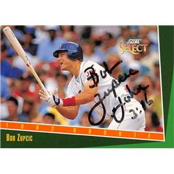 621302 Bob Zupcic Autographed Baseball Card - Boston Red Sox, 67 1993 Score Select - No.292
