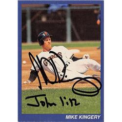 621452 Mike Kingery Autographed Baseball Card - San Francisco Giants, 67 Religious
