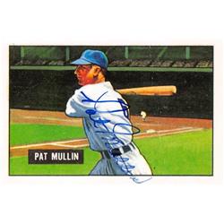 621469 Pat Mullin Autographed Baseball Card - Detroit Tigers, 67 1951 Bowman - No.106 1986 CCC Reprint Series -  Autograph Warehouse