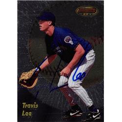 621635 Travis Lee Autographed Baseball Card - Arizona Diamondbacks 1998 Bowmans Best - No.101