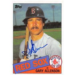 621847 Gary Allenson Autographed Baseball Card - Boston Red Sox 1985 Topps - No.259