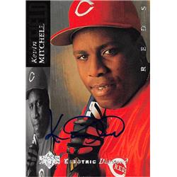 622097 Kevin Mitchell Autographed Baseball Card - Cincinnati Reds 1994 Upper Deck Electric Diamond - No.58