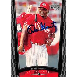 622236 Ron Gant Autographed Baseball Card - Philadelphia Phillies 1999 Upper Deck - No.455