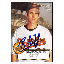 626679 Brandon Fahey Autographed Baseball Card - Baltimore Orioles 2006 Topps 52 Rookie - No.98