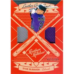 627026 Ryan McMahon Player Worn Jersey Patch Baseball Card - Colorado Rockies 2019 Panini Leather & Lumber - No.LLDRM LE 75-349 -  Autograph Warehouse