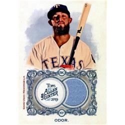 627042 Rougned Odor Player Worn Jersey Patch Baseball Card - Texas Rangers 2019 Topps Allen & Ginters - No.FSRBRO
