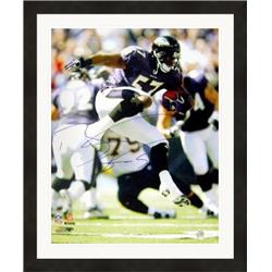 627281 16 x 20 in. Bart Scott Autographed Photo - Baltimore Ravens Linebacker Matted & Framed