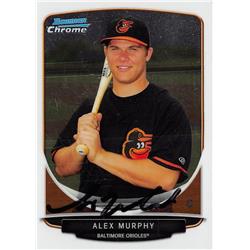 637582 Alex Murphy Autographed Baseball Card - Baltimore Orioles 2014 Bowman Chrome Rookie - No.BDPP59