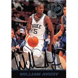 638557 William Avery Autographed Basketball Card - Duke Blue Devils 1999 Press Pass Rookie - No.5 LE 319-500