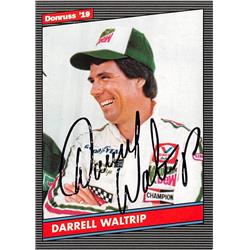 638630 Darrell Waltrip Autographed Trading Card - NASCAR Driver, Auto Racing, SC 2019 Donruss - No.158