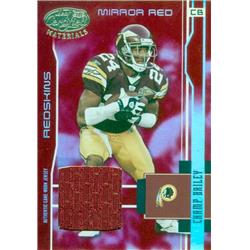 Champ Bailey Player Worn Jersey Patch Football Card - Washington Redskins 2003 Leaf Certified Materials Mirror Red Refractor - No.130 LE 129-150 -  Autograph Warehouse, 638825