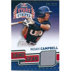 583176 Noah Campbell Player Worn Jersey Patch Baseball Card - Team USA, 67 2015 Panini Stars & Strips Game Gear - No.80 LE 61-299