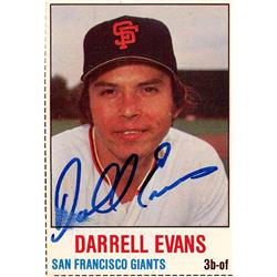 622521 Darrell Evans Autographed Baseball Card - San Francisco Giants 67 1978 Topps Hostess - No.54 Hand Cut