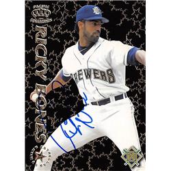 622626 Ricky Bones Autographed Baseball Card - Milwaukee Brewers 1996 Pacific - No.EL5