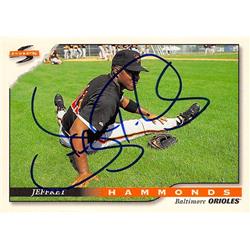 622698 Jeffrey Hammonds Autographed Baseball Card - Baltimore Orioles 1996 Score - No.86