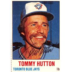 622780 Tommy Hutton Autographed Baseball Card - Toronto Blue Jays 67 1978 Hostess - No.103