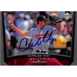 622800 Charles Nagy Autographed Baseball Card - Cleveland Indians 1999 Upper Deck - No.85