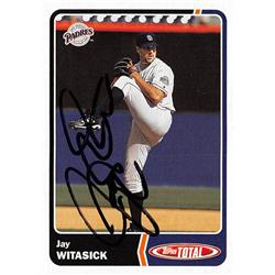 622870 Jay Witasik Autographed Baseball Card - San Diego Padres 2003 Topps Total - No.480