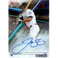 650068 Josh Stowers Autographed Baseball Card - Seattle Mariners, Yankees 2018 Bowmans Best Rookie - No.B18JST