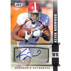 650468 Kevin Norwood Autographed Football Card - Alabama Crimson Tide 2014 Sage Hit Rookie - No.A38
