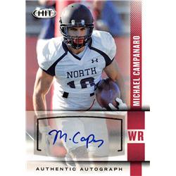 650469 Michael Campanaro Autographed Football Card - Wake Forest Deamon Deacons 2014 Sage Hit Rookie - No.A13