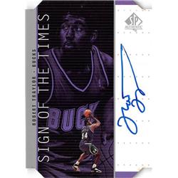 650524 Robert Traylor Autographed Basketball Card - Milwaukee Bucks 1999 Upper Deck Signs of the Times - No.RT